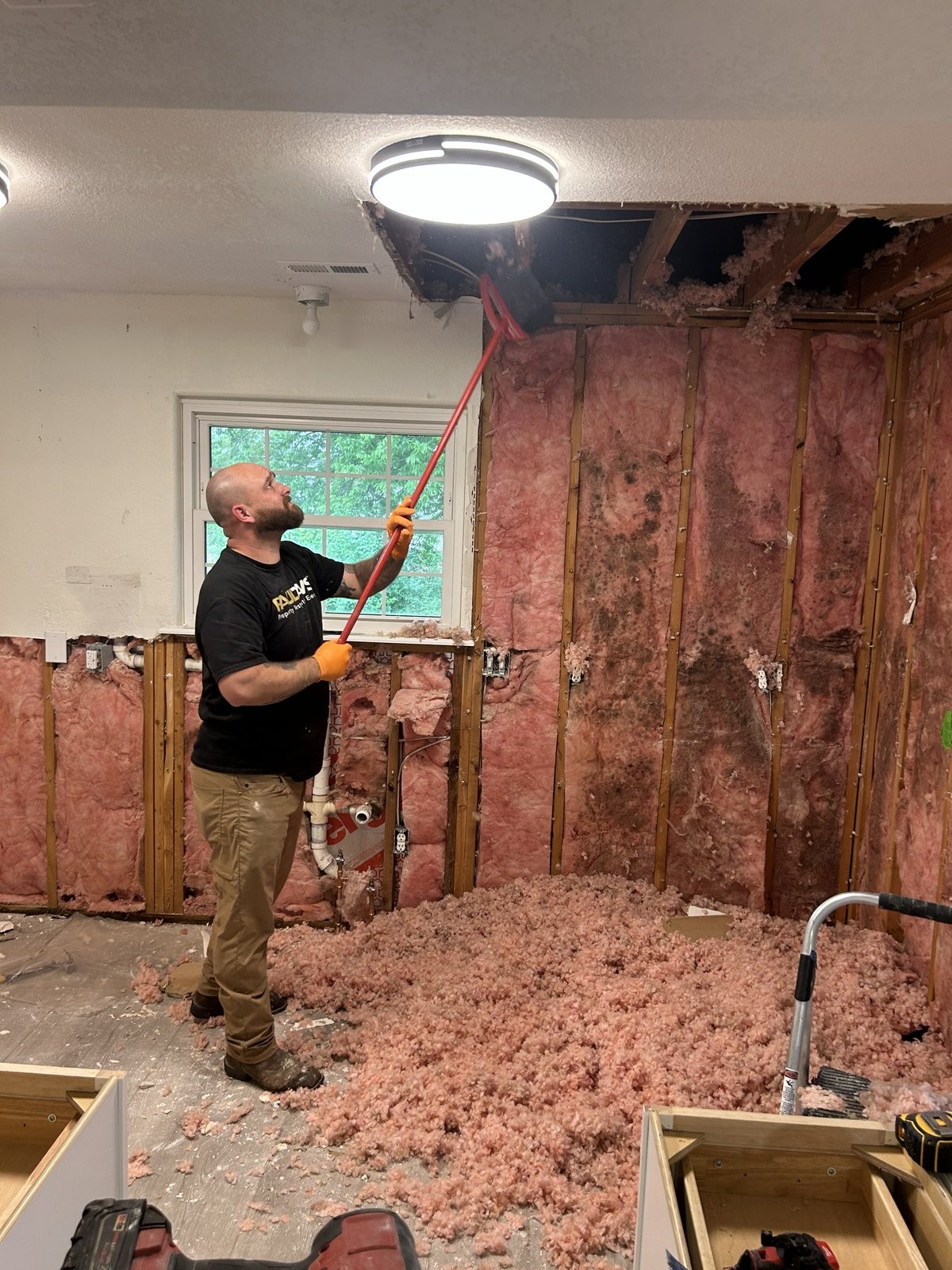 Water damage in ceiling and walls Rogers AR Bentonville AR